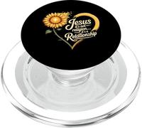 Gesù non è una religione è una relazione Fede Girasole PopSockets PopGrip per MagSafe