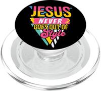 Gesù non passa mai di moda Retro anni '90 cattolico divertimento PopSockets PopGrip per MagSafe
