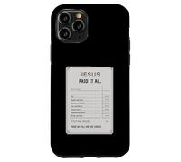 Gesù pagato tutto ricevuta Design Fede cristiana Custodia per iPhone 11 Pro