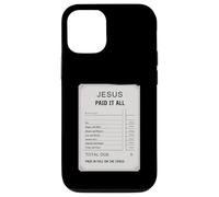 Gesù pagato tutto ricevuta Design Fede cristiana Custodia per iPhone 12/12 Pro