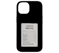 Gesù pagato tutto ricevuta Design Fede cristiana Custodia per iPhone 14