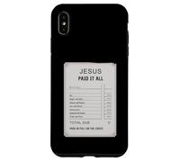 Gesù pagato tutto ricevuta Design Fede cristiana Custodia per iPhone XS Max