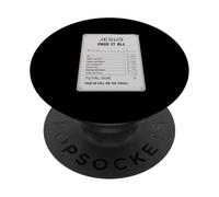 Gesù pagato tutto ricevuta Design Fede cristiana PopSockets PopGrip Adesivo