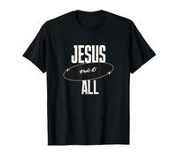 Gesù Paid It all for Me Christian Faith Message Inspiration Maglietta