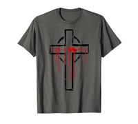 Gesù Passione Cristo Crocifisso Fede Golgota Inquisizione Maglietta