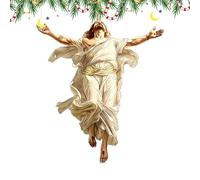 Gesù per Natale - Decorazione religiosa in acrilico bidimensionale, decorazione della fede con Gesù, per specchietto retrovisore auto, per casa, per parete, camera da, camera da