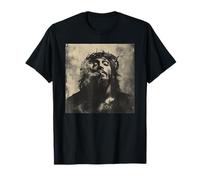 Gesù più Fresco Cristo Fuma, Resistenza, Gesù Ribelle Maglietta
