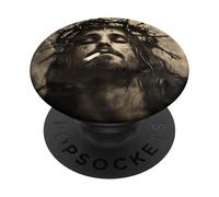 Gesù più fresco Cristo fuma, resistenza, Gesù ribelle PopSockets PopGrip Adesivo