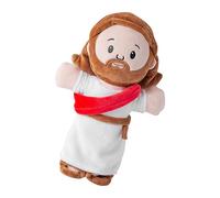 Gesù Plush Person Cookow - Idea regalo giocattolo a lancio imbottito da cartone animato | Bambola decorativa elastica morbida per la camera a tema cristiano configurazione divano camera da letto divan