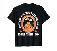 Gesù Prego per Te Retro Christian Maglietta