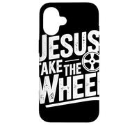 Gesù prendere la ruota divertente cristiano Custodia per iPhone 16