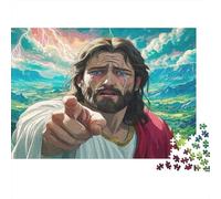 Gesù Puzzle 1000 Pezzi Jigsaw Puzzle Per Adolescenti E Bambini, Giochi Stimolanti Per Tutta La Famiglia 70x50cm/1000pcs
