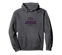 Gesù Ragazza: Redenti & Cristiani autorizzati per la Fede delle Donne Felpa con Cappuccio, Unisex per Adulti, Grigio Scuro, XL