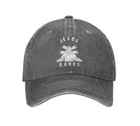 Gesù Raves Berretto da Baseball Vintage Distressed Cotone Parodia Dio Testa Santa Indossare Unisex Style Outdoor Activi tiesRegalo Cappelli cap