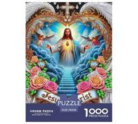 Gesù - Religione 1000 Pezzi cristianesimo Puzzle Adulti Di Autota Divertimento Per Gioco Familiare Regalo Per Adulti E Adolescenti Da 14 Anni E Più 70x50cm/1000pcs