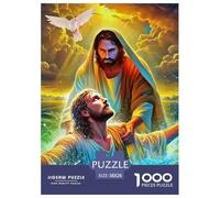 Gesù - Religione 1000 Pezzi cristianesimo Puzzle Adulti Di Autota Multicolore Festa Aziendale Regalo Per Adulti E Adolescenti Da 14 Anni E Più 38x26cm/1000pcs