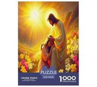 Gesù - Religione Jigsaw Puzzle Impossible 1000Pcs Speranza e amore Decorazione Per La Casa. Giochi Rilassamento E Intelligence Per Adulti E Bambini Da 12 Anni 70x50cm/1000pcs