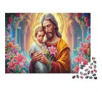 Gesù - Religione Puzzle 1000 Pezzi Idea Regalo Uomo E Donna Gesù e Bambino Religious Art Print Giochi Educativo E Giocattoli Sfida Regalo Divertente Gioco Per Famiglie Per La Decorazione Della Casa 7