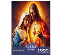 Gesù - Religione Puzzle Impossibili 1000Pcs Speranza e amore Decorazione Per La Casa. Rilassamento E Intelligence Per Adulti E Ragazzi Da 14 Anni 38x26cm/1000pcs