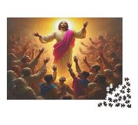 Gesù - Religione Puzzles 1000 Pezzi In cartone Riciclato, Un Tangram Per Mindfulness, Ideale Per Decorazione Casa Design, Idea Regalo Originale 52x38cm/1000pcs