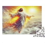 Gesù - Religione Rompicapo 1000 Pezzi In cartone Spesso, Un Busta Di Puzzle A Rompicapo Per Gioco Edugattoivo Sfida, Ideale Per Partita Puzzle Game, Regalo Per Coppie 70x50cm/1000pcs