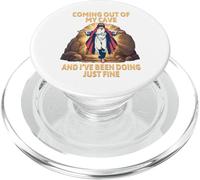 Gesù Resurrezione che esce dalla mia caverna divertente Pasqua PopSockets PopGrip per MagSafe