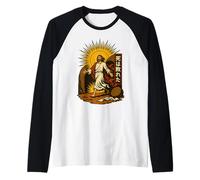 Gesù Resurrezione Christian Manga Art Morte Sconfitta Anime Maglia con Maniche Raglan