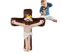 Gesù ripieno, giocattolo per bambole di Gesù, cuscino per cartoni animati, buona elasticità con peluche aderente, cuscino decorativo per bambini, cuscino decorativo per divano, soggiorno, cameretta