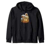 Gesù Risorto Colazione in Riva al Mare Arte devozionale Felpa con Cappuccio