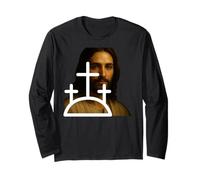 Gesù Ritratto in Tre Croci Finestra Arte Cristiana Maglia a Manica