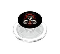 Gesù Sacro Cuore Gotico Cristiano Teschio Art PopSockets PopGrip per MagSafe