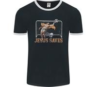 Gesù Salva Divertente Ateismo Cristiano Atheism Uomo Ringer Fotl