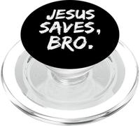 Gesù salva Fratello Cristiano Credente Fede Dio Religioso PopSockets PopGrip per MagSafe