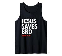 Gesù Salva Il Fratello Giovanni 3:16 Cristiano Gesù Seguace Canotta