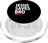 Gesù salva il fratello Giovanni 3:16 Cristiano Gesù Seguace PopSockets PopGrip per MagSafe