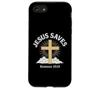 Gesù salva Romani 10:13 Salvezza Croce Cristiana Custodia per iPhone SE (2020) / 7 / 8