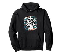 Gesù Saved Me Christian Faith Felpa con Cappuccio