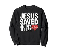 Gesù Saved My Life Christian Faith Felpa