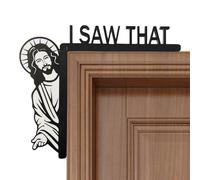 Gesù segno del telaio della porta | Divertente porta di Gesù - - Cornice in legno decorazione angolare per soggiorno, camera da letto, chiesa, scuola, appartamento