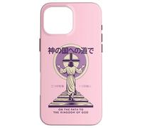 Gesù Sentiero verso il Regno di Dio Giapponese Christian Manga Rosa Custodia per iPhone 16 Pro Max