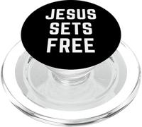 GESÙ SETS FREE Christian Faith Bibbia Vangelo Regali Idea PopSockets PopGrip per MagSafe