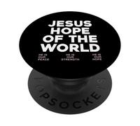 Gesù Speranza Del Mondo Scrittura Cristiana Religione Battesimo PopSockets PopGrip Adesivo