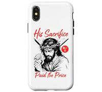 Gesù Suo Sacrificio Pagato Il Prezzo Christian Manga Sketch Custodia per iPhone X/XS