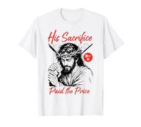 Gesù Suo Sacrificio Pagato Il Prezzo Christian Manga Sketch Maglietta