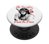 Gesù Suo Sacrificio Pagato Il Prezzo Christian Manga Sketch PopSockets PopGrip Adesivo