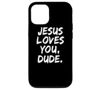 Gesù ti ama Amico Cristiano Credente Fede Dio Religioso Custodia per iPhone 12/12 Pro