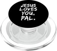 Gesù ti ama amico cristiano credente fede Dio religioso PopSockets PopGrip per MagSafe