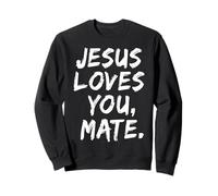 Gesù Ti AMA Compagno Cristiano Credente Fede Dio Religioso Felpa