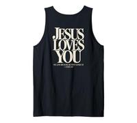 Gesù Ti AMA Cristiano Bibbia Versetto 1 Giovanni 4:19 sul Retro Canotta