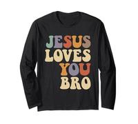 Gesù Ti AMA Fratello Fratello Spirituale Maglia a Manica